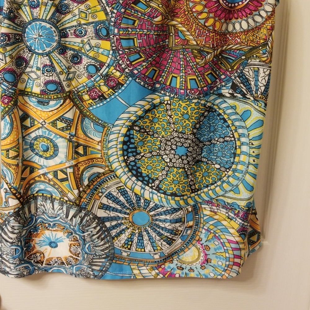 NWT EMILY STACY FUN PRINT PULLOVER BLOUSE SZ 1X - Picture 3 of 5